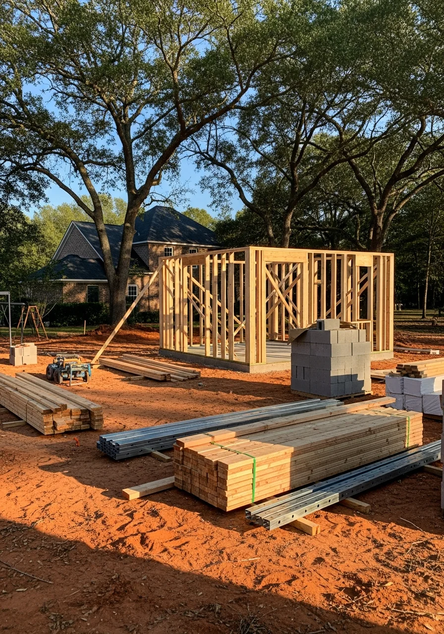 Professional contractor team working on a home project in the Chapin area.